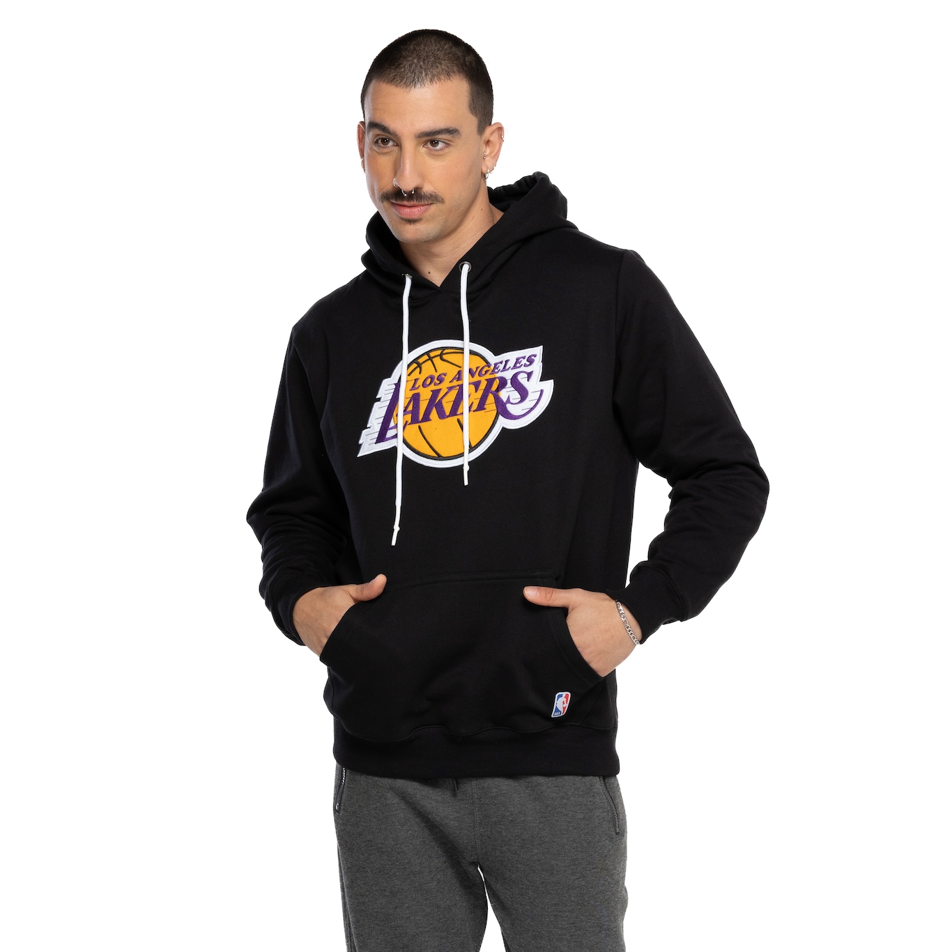 Blusão Los Angeles Lakers Masculino NBA com Capuz NB561 - Video 1