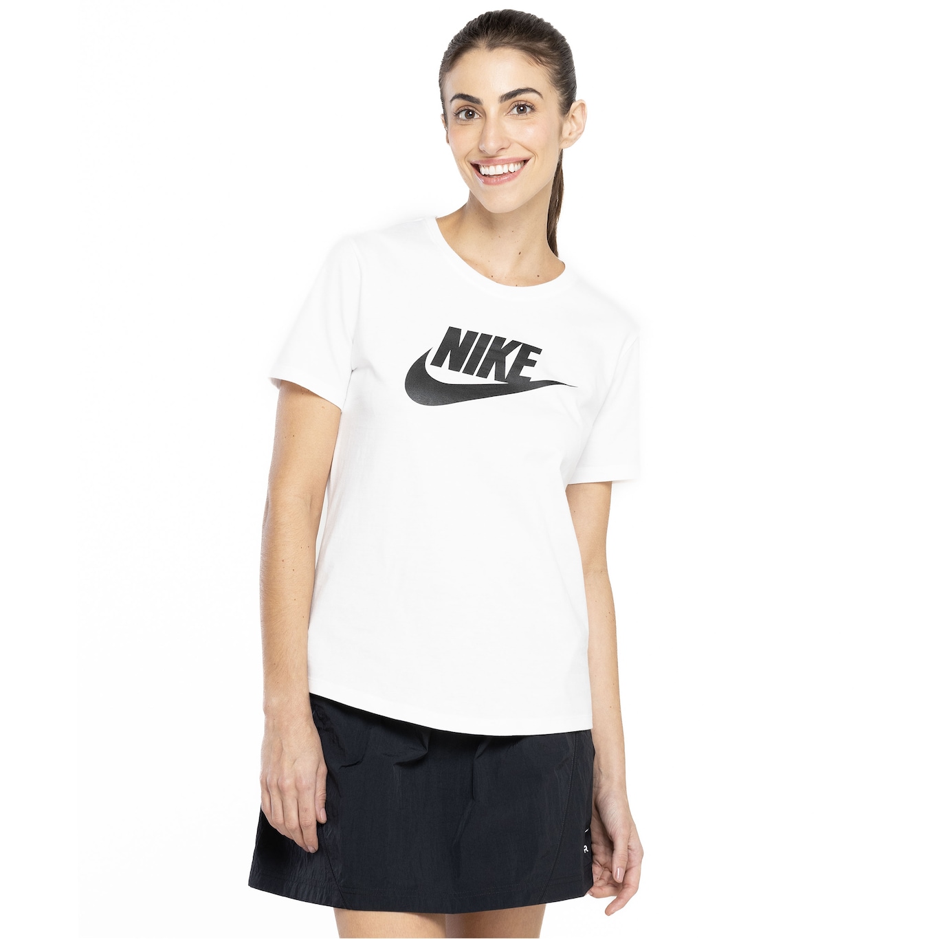 Camiseta Feminina Nike Manga Curta Sportswear Essential Icon - Video 1