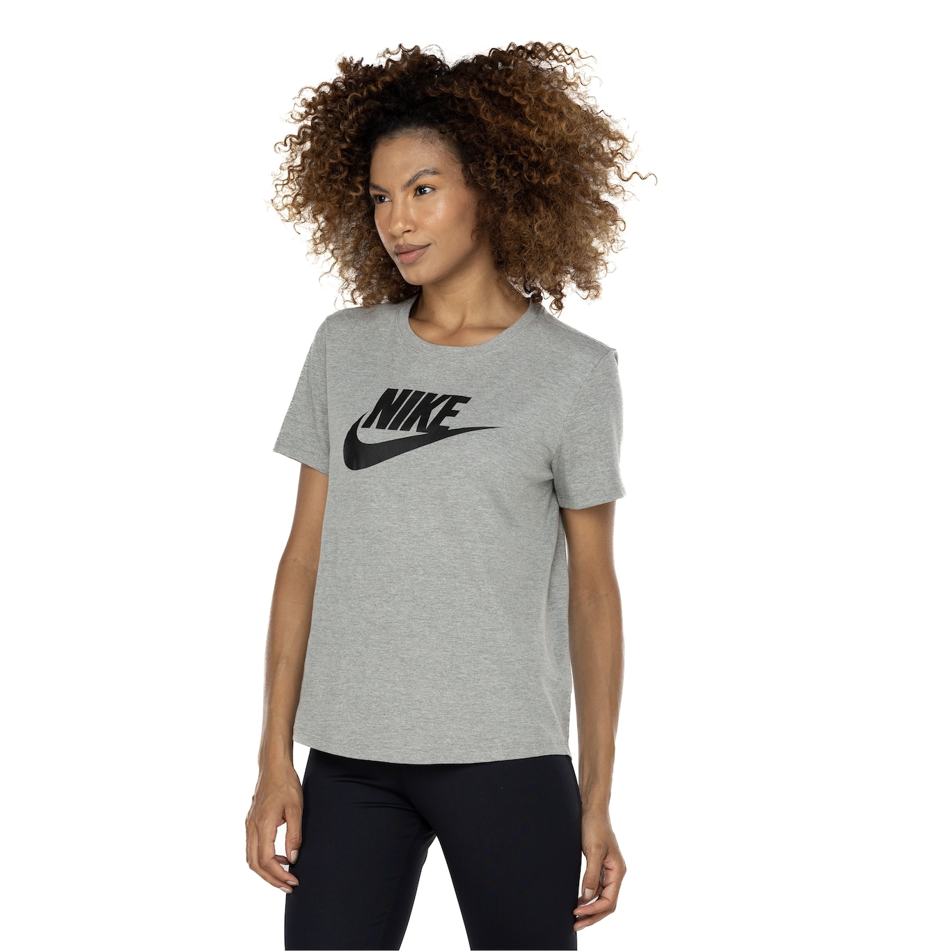 Camiseta Feminina Nike Manga Curta Sportswear Essential Icon - Video 1