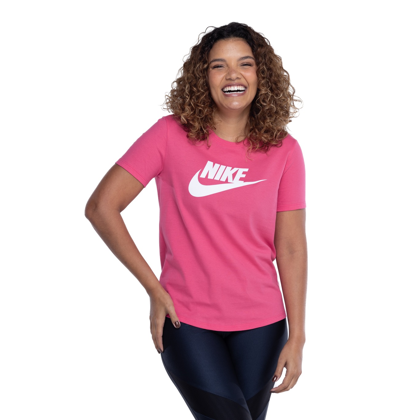 Camiseta Feminina Nike Manga Curta Sportswear Essential Icon - Video 1