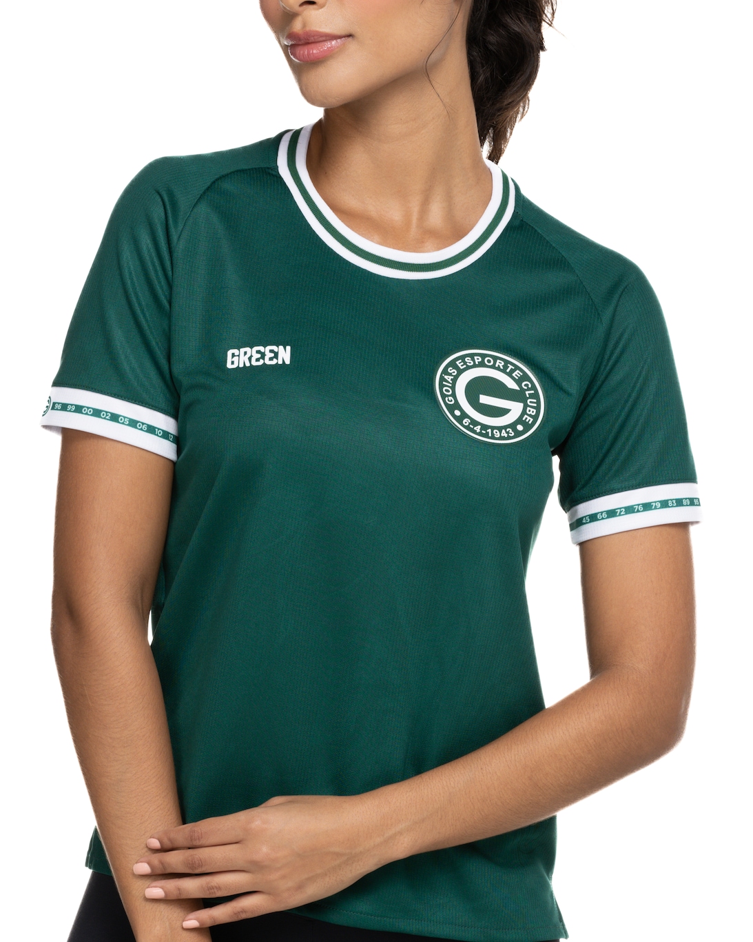 CAMISA GOIAS I 2022 GREEN FEM - Foto 3