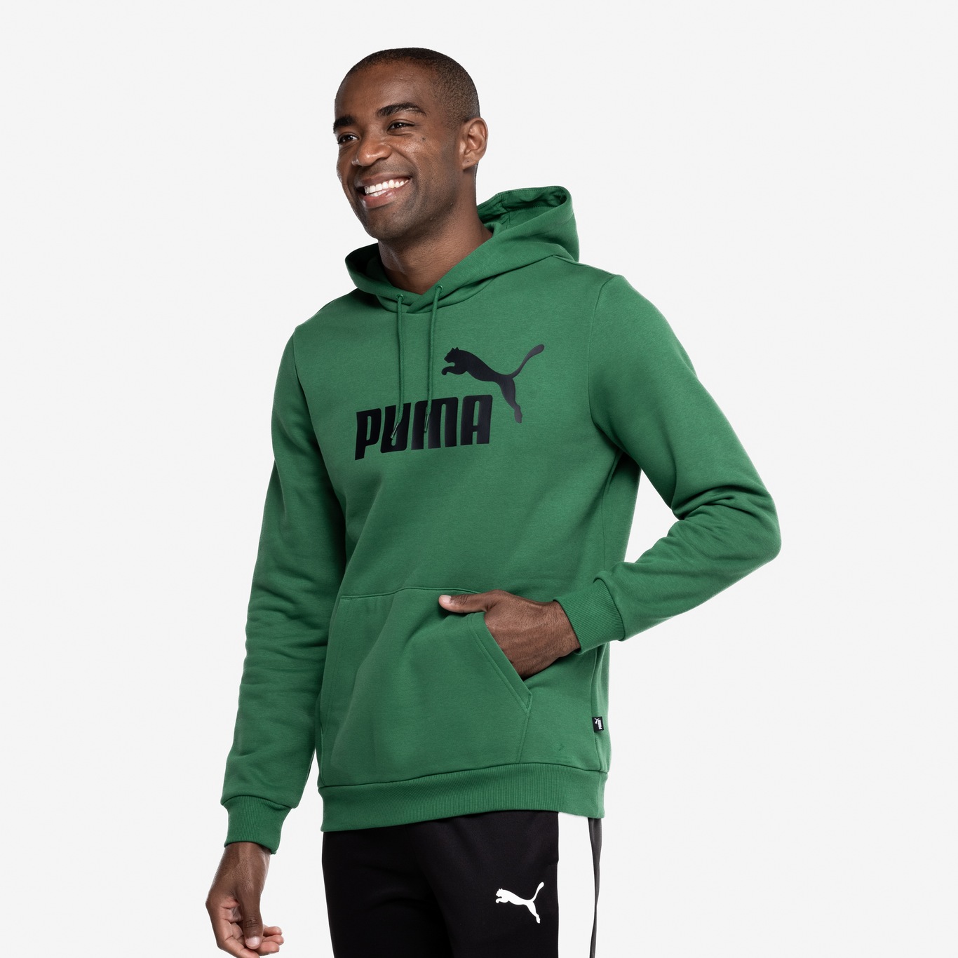 Blusão Masculino Puma com Capuz Essentials Big Logo - Foto 5