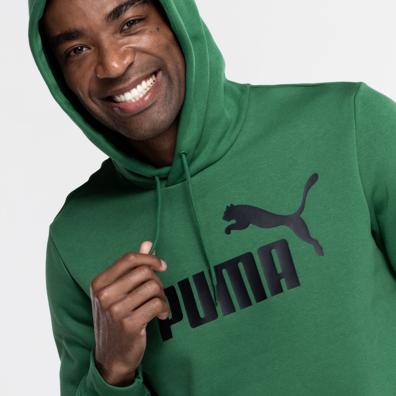 Blusão Masculino Puma com Capuz Essentials Big Logo - Foto 6