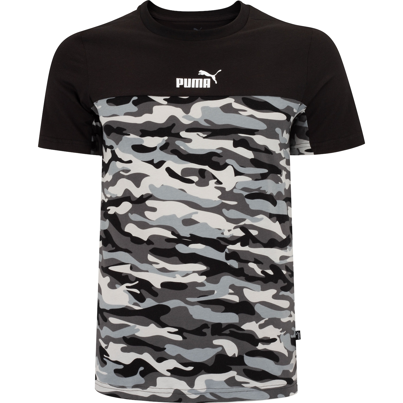 Camiseta Masculina Puma Manga Curta Ess Block Camo - Foto 5