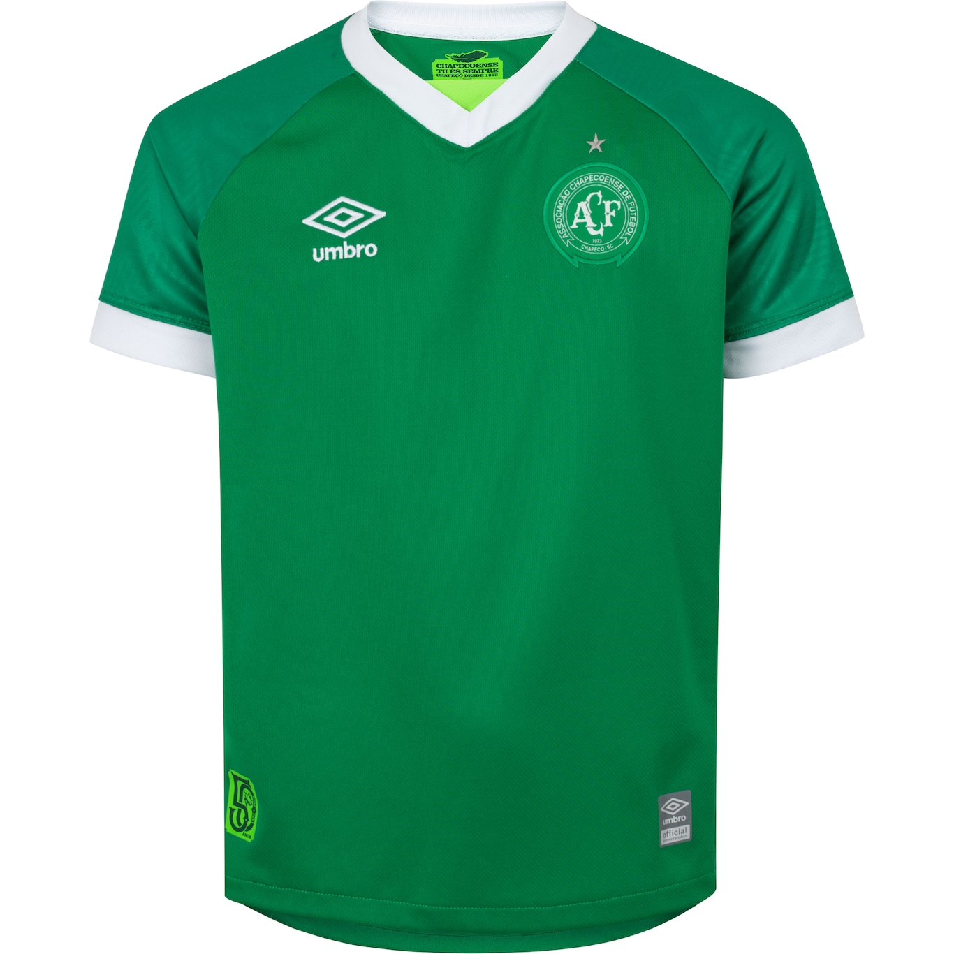 Camisa da Chapecoense I 23 Umbro - Infantil - Foto 1