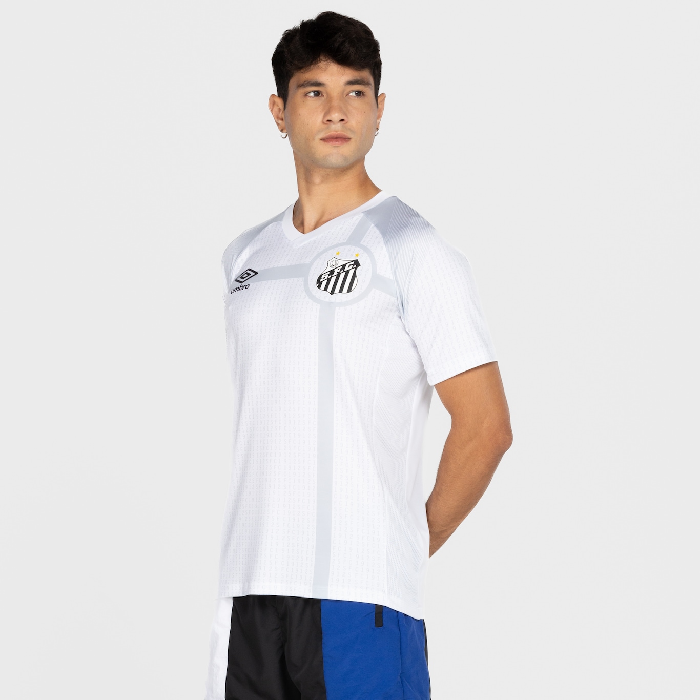 Camisa do Santos 23 Masculina Umbro Aquecimento - Foto 4