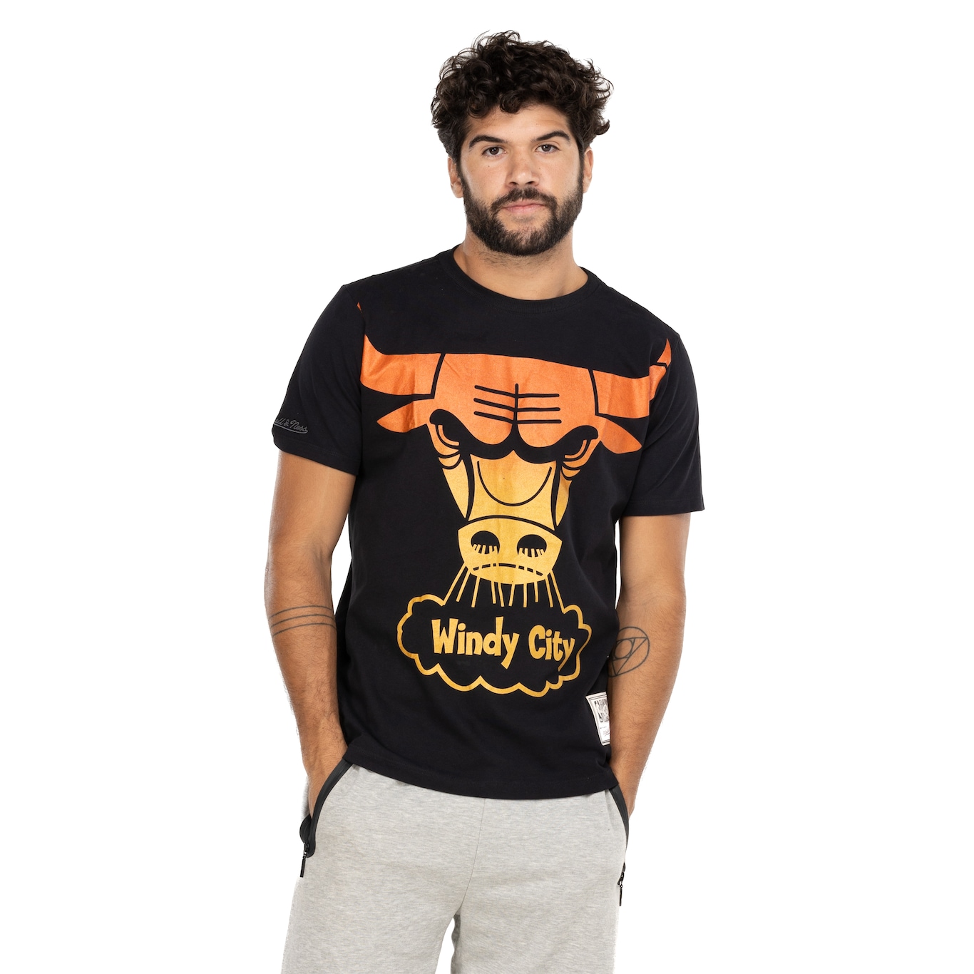 Camiseta Chicago Bulls Masculina  Mitchell & Ness Mt324 - Video 1