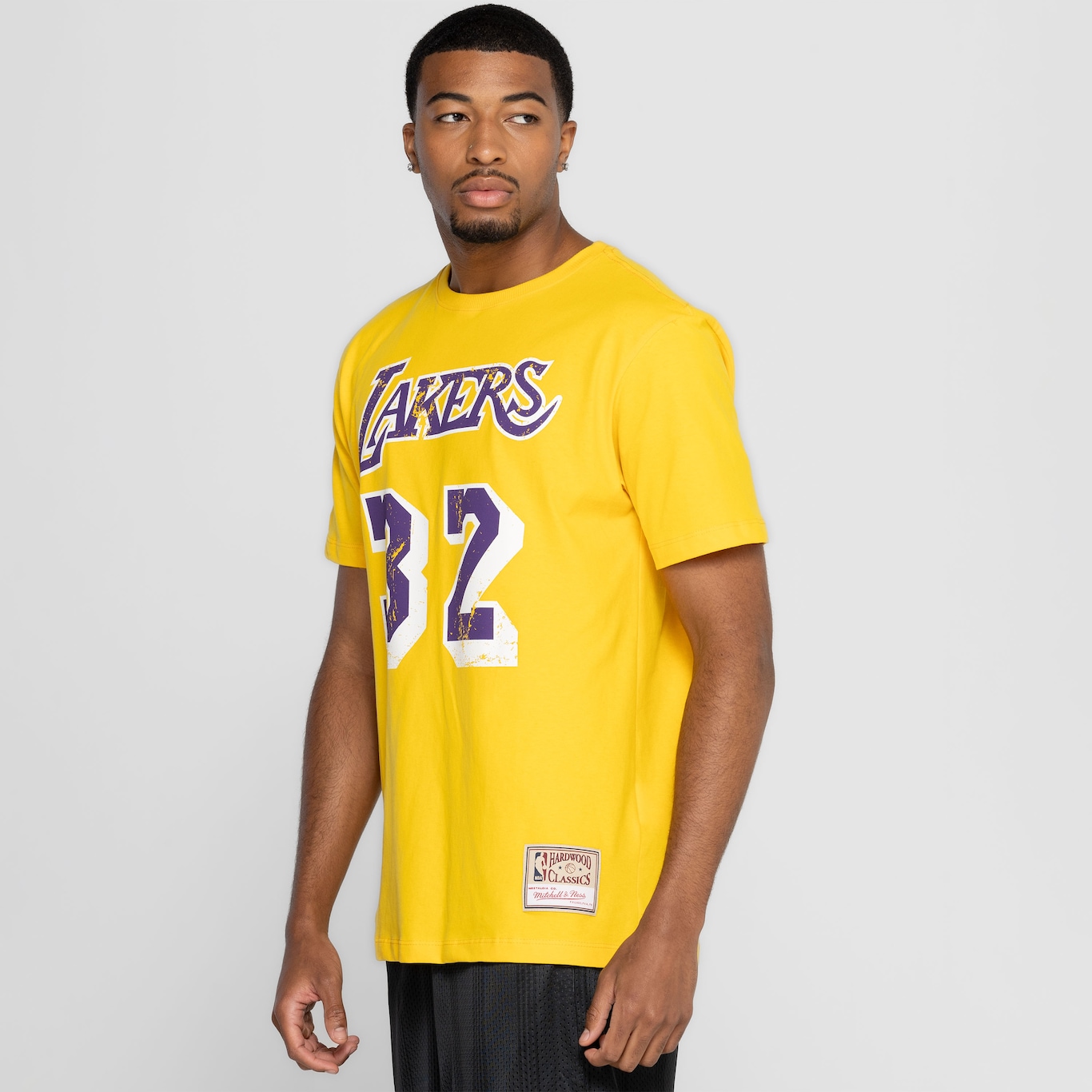 Camiseta do Los Angeles Lakers Mitchell & Ness Masculina MT334 - Foto 5