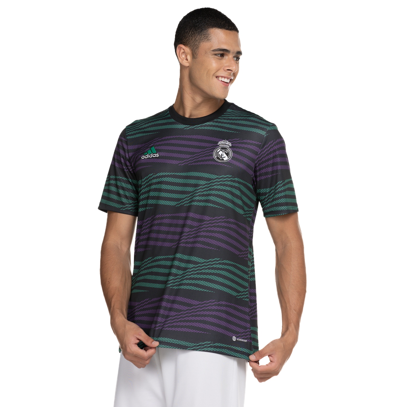 Camisa Barcelona Pré-Jogo 21/22 Nike Masculina - Vinho+Azul