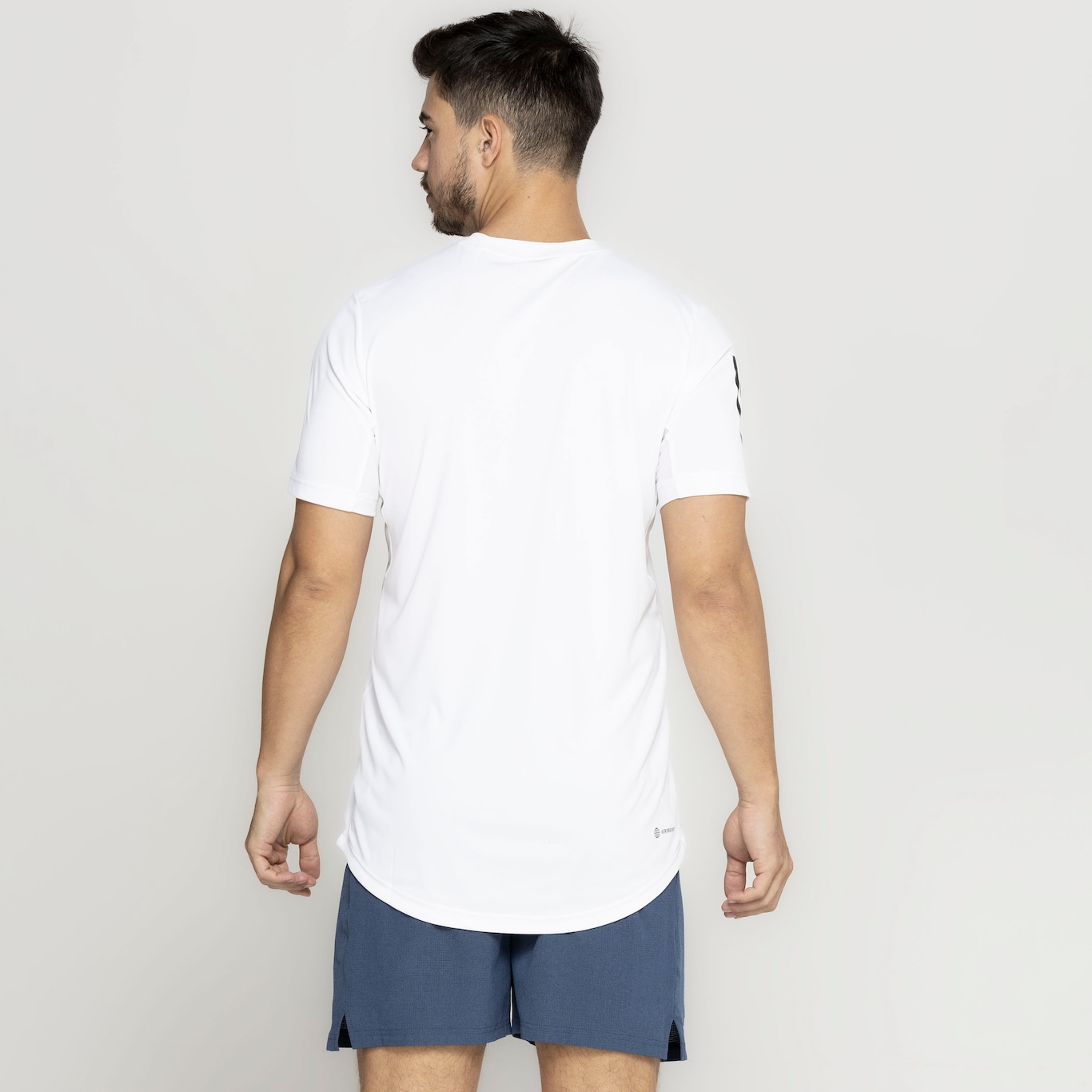 Camiseta Masculina adidas Aeroready Manga Curta Tennis Club 3 L - Foto 3