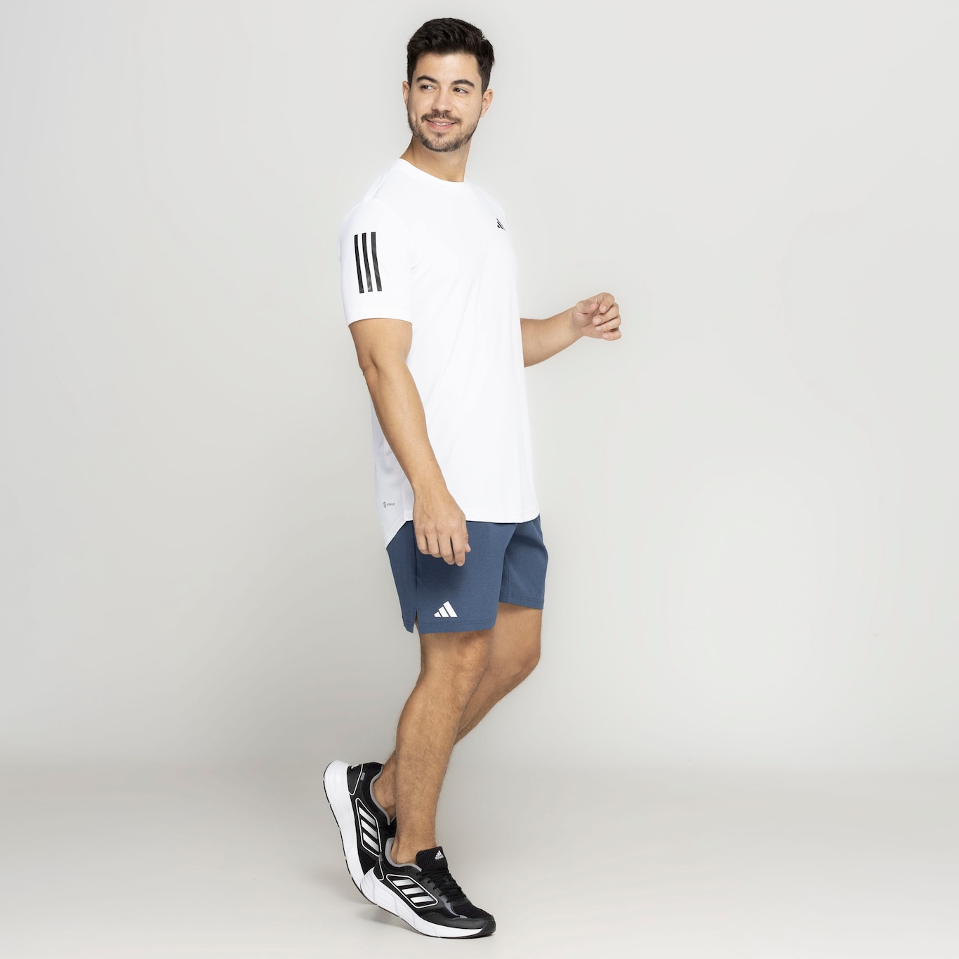 Camiseta Masculina adidas Aeroready Manga Curta Tennis Club 3 L - Foto 5