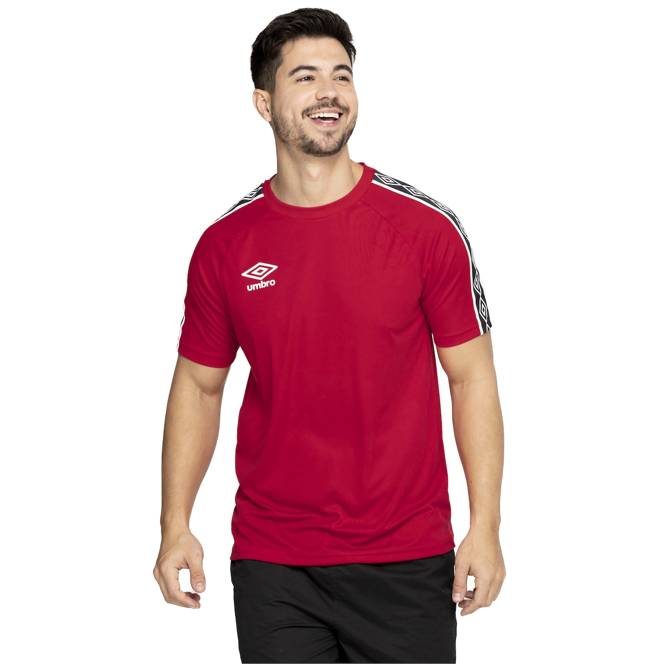 Camiseta Masculina Umbro Manga Curta Tradicional Tape - Video 1