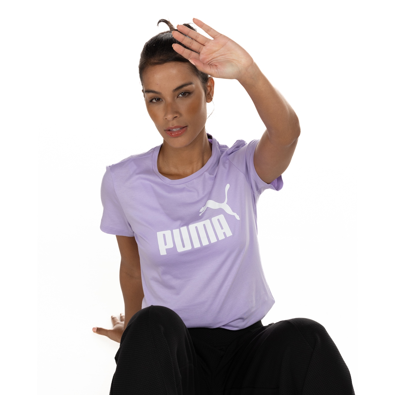 Camiseta Feminina Puma Manga Curta LS ESS Logo - Foto 6