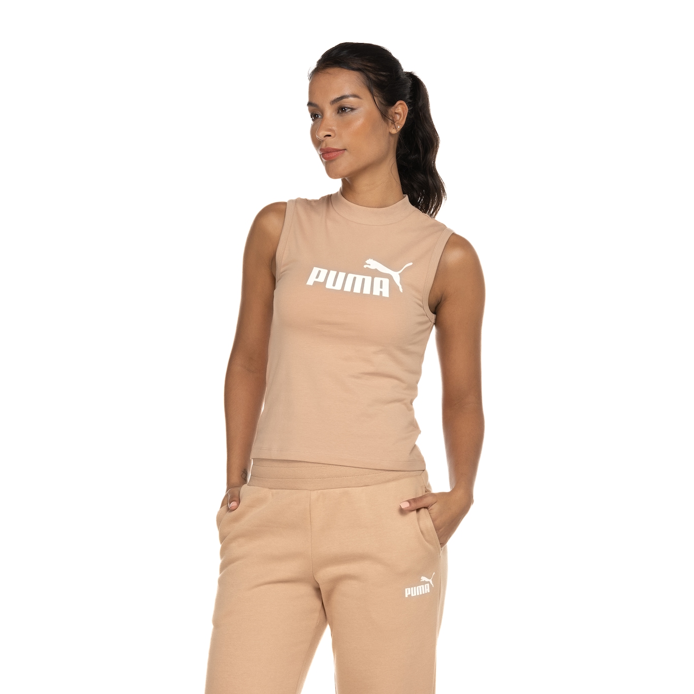 Camiseta Regata Feminina Puma Slim Logo ESS - Foto 5