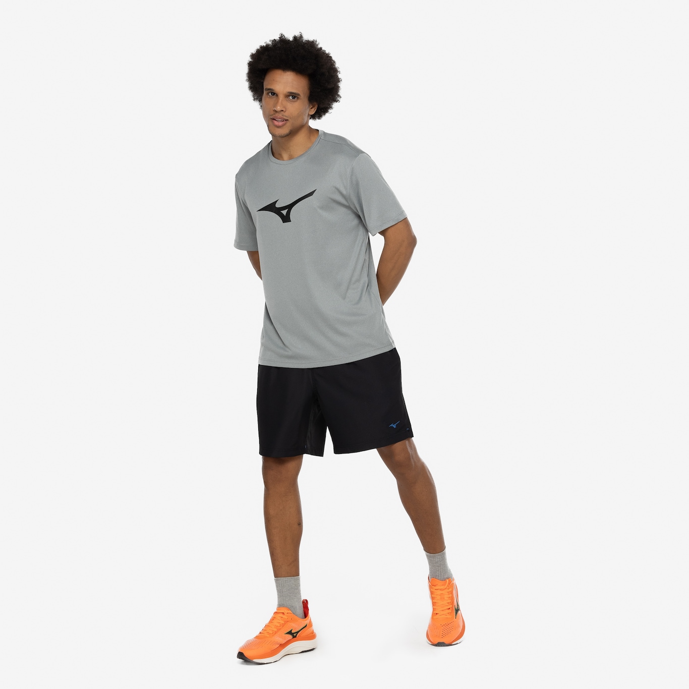 Camiseta Masculina Mizuno Manga Curta Run Spark - Foto 4