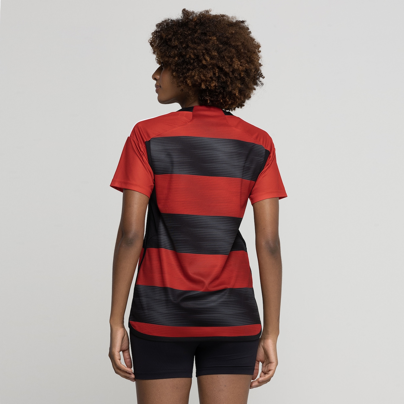 Camisa do Flamengo I 23 adidas - Feminina - Foto 3