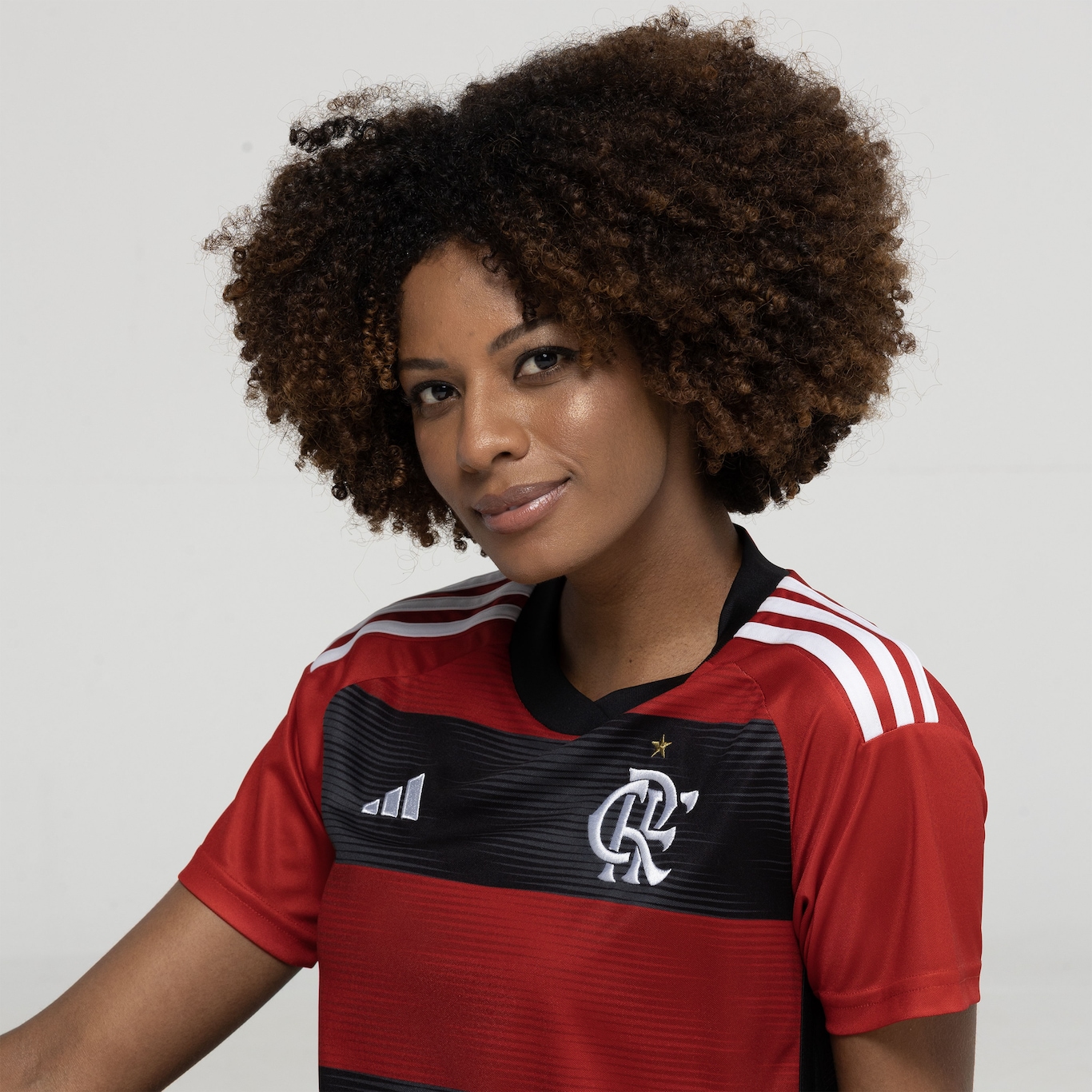 Camisa do Flamengo I 23 adidas - Feminina - Foto 6