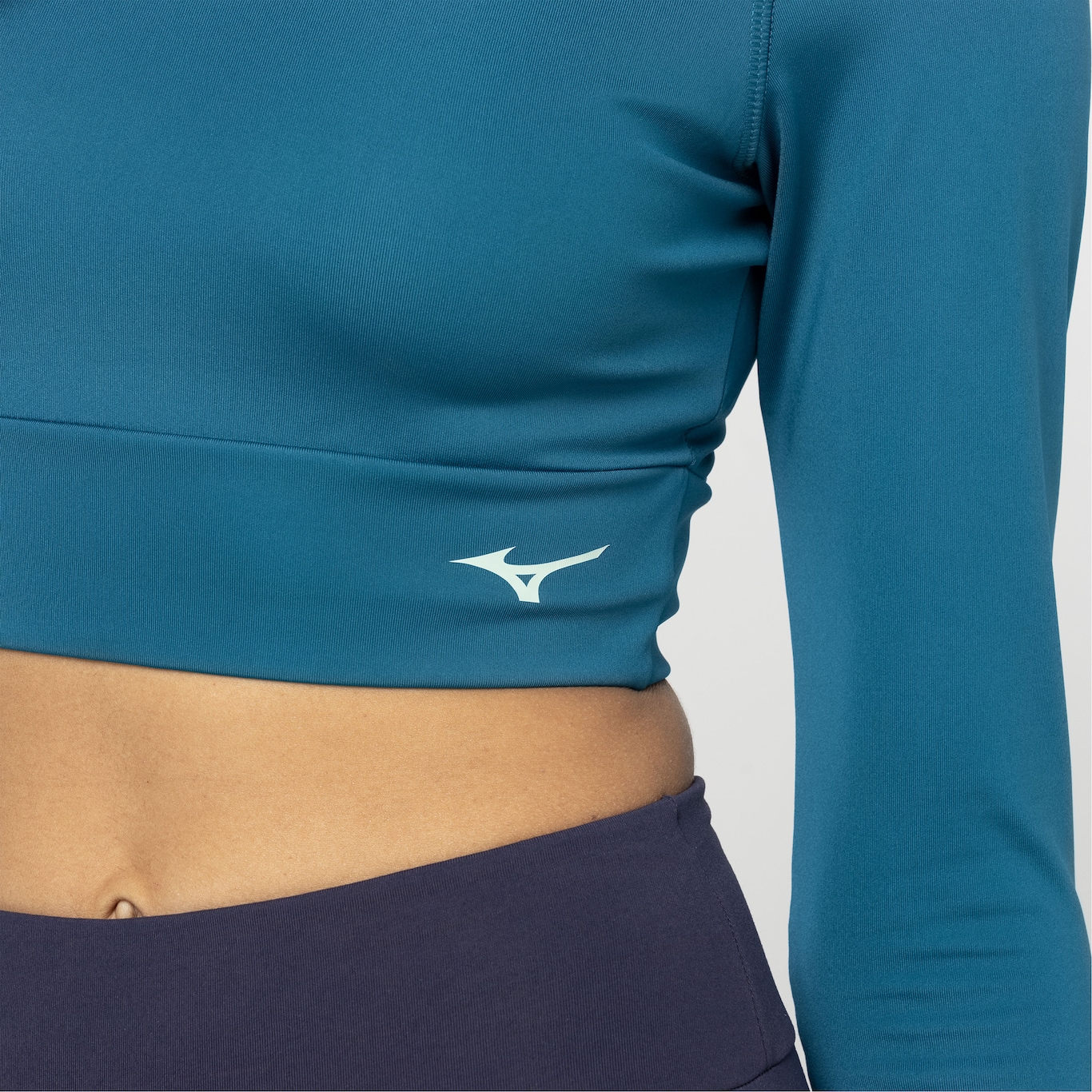 Blusa Cropped Manga Longa Feminina Mizuno Soul Fit - Foto 4