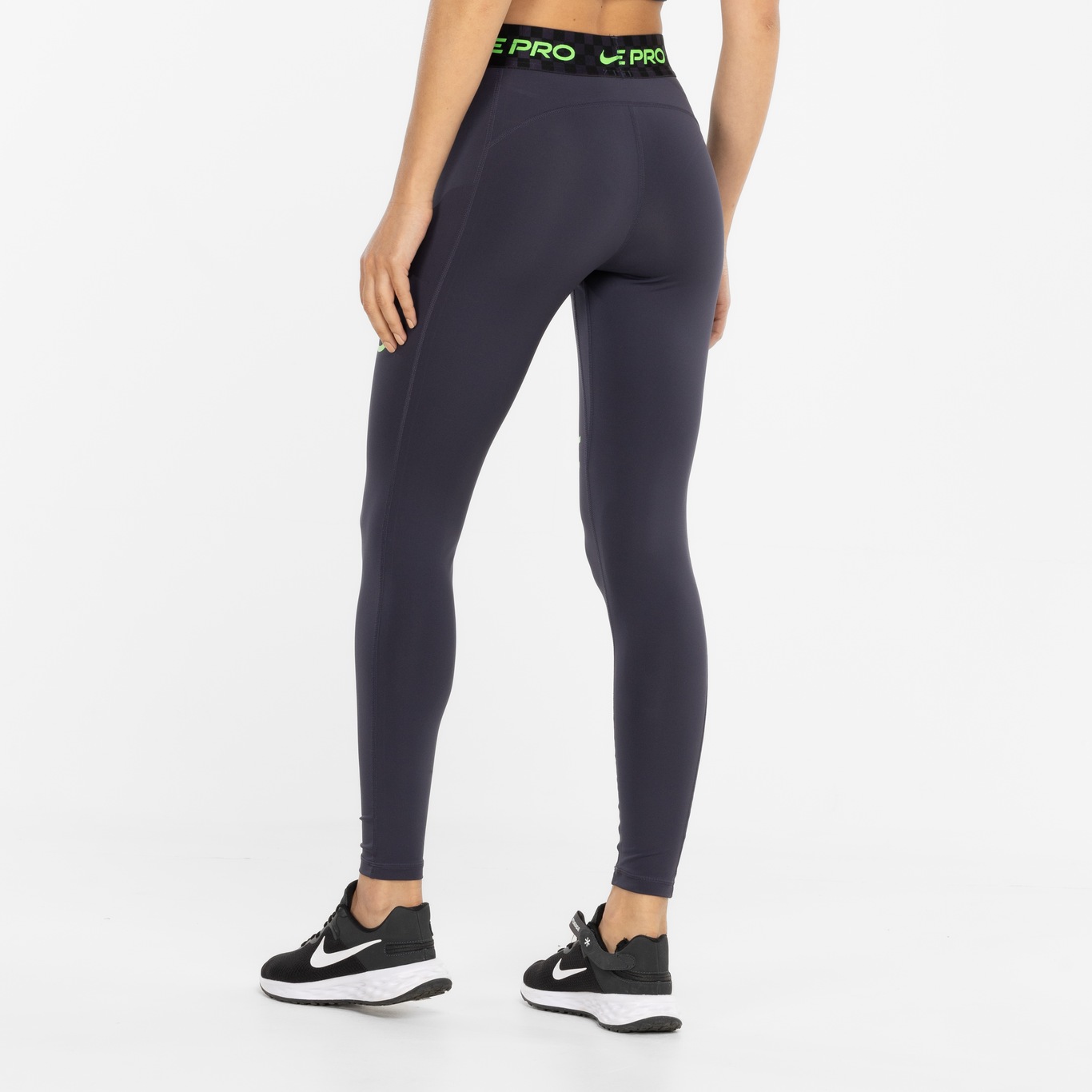 Calça Legging Feminina Nike Pro Tight Dri-Fit MR NVTY em Promoção