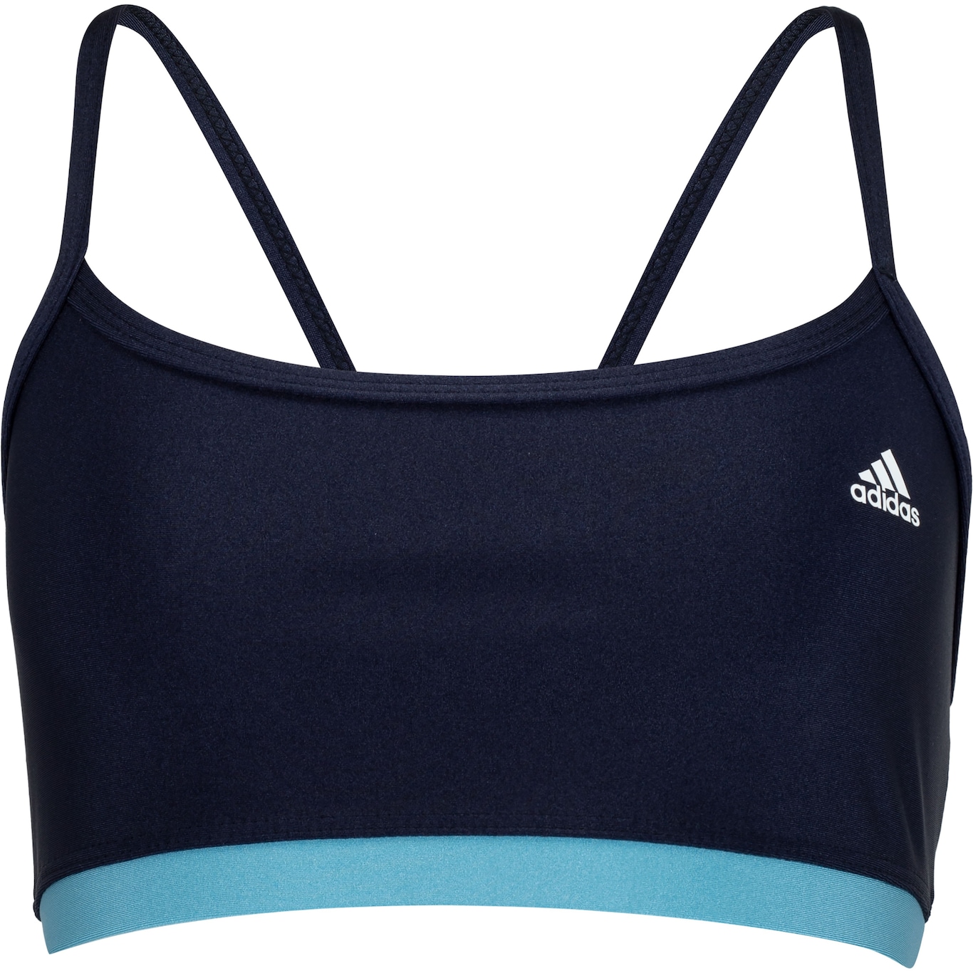 Top Fitness sem Bojo adidas Baixa Sustentação Latin Fit Colorblock - Adulto - Foto 6