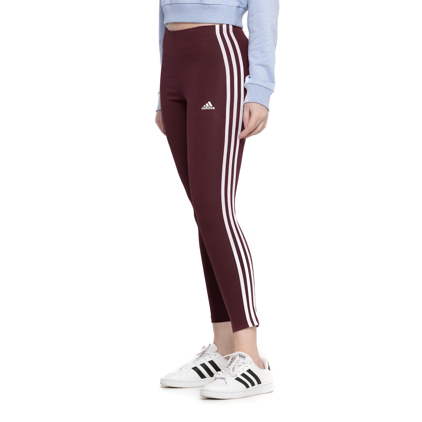 Calça Legging adidas Essentials 3 Stripes - Feminina em Promoção