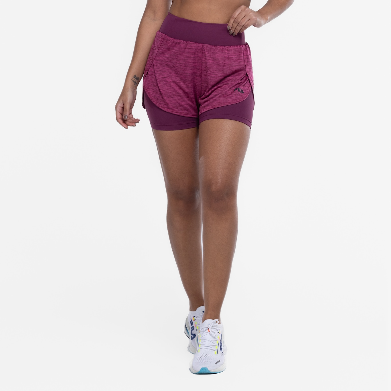 Short Feminino Fila Basic Train Double - Foto 4