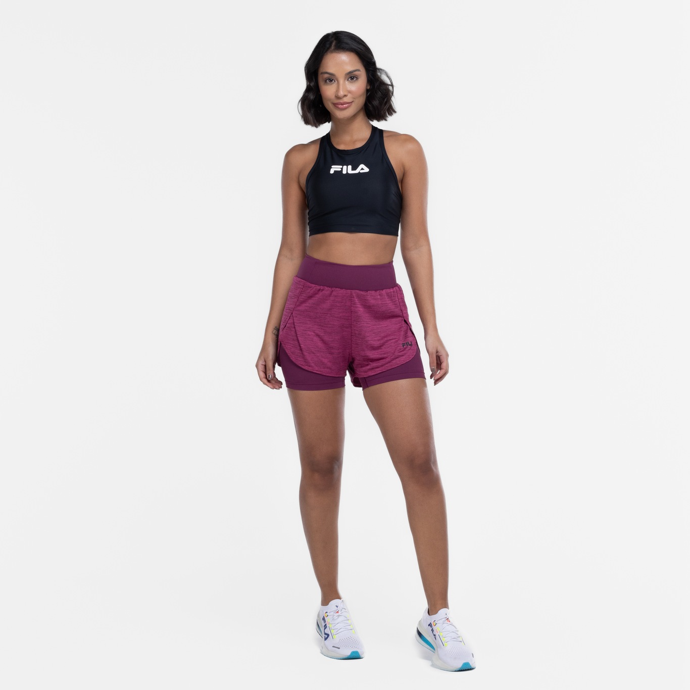 Short Feminino Fila Basic Train Double - Foto 5