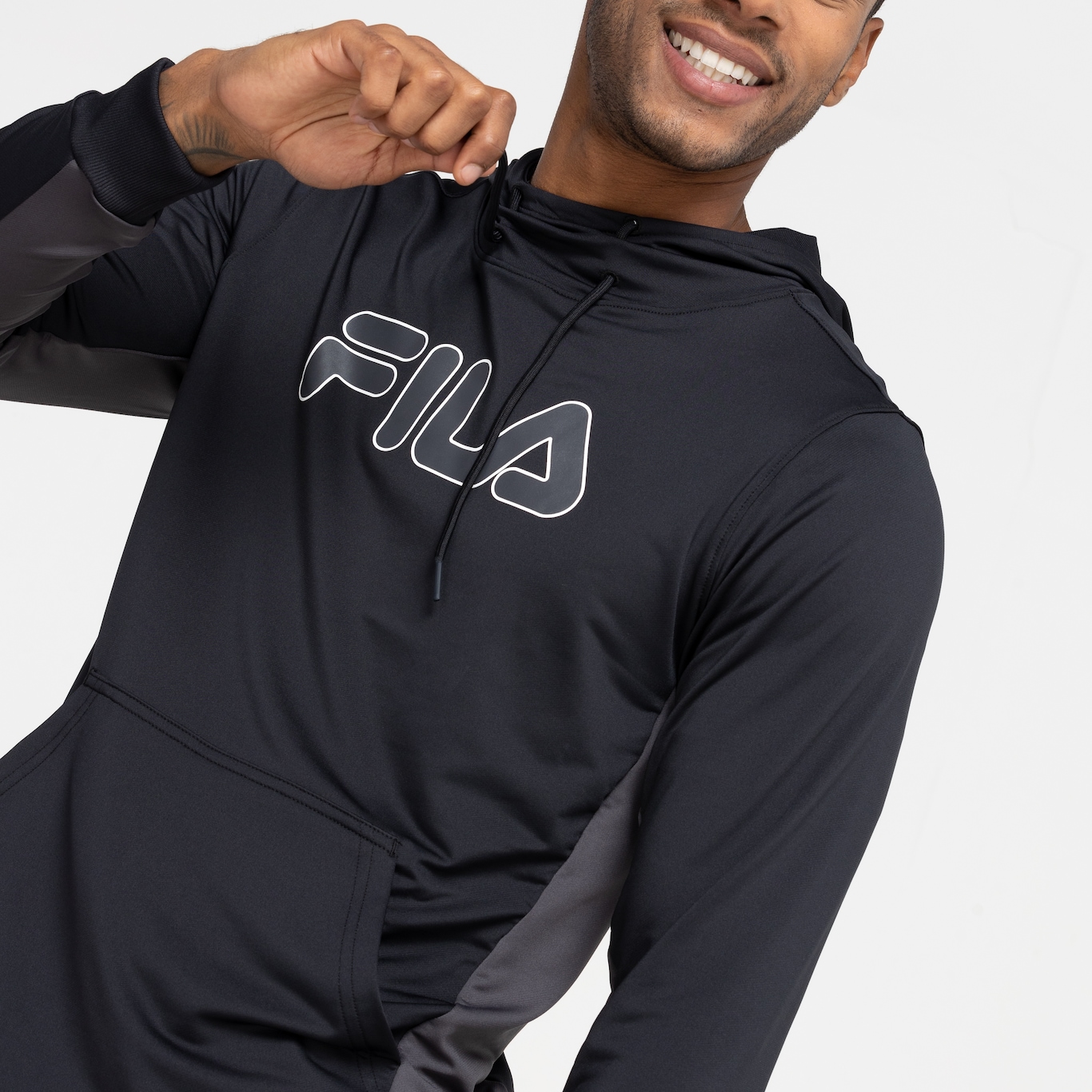 Blusão Masculino Fila com Capuz Sports Color II - Foto 6