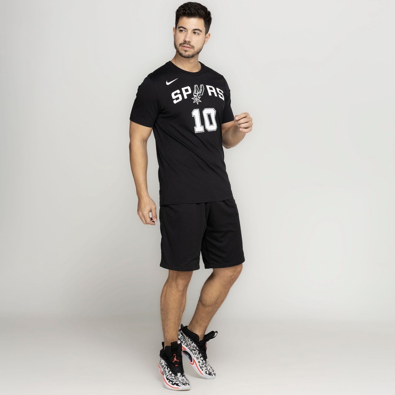 Camiseta San Antonio Spurs Masculina Nike Manga Curta Jeremy Sochan - Foto 5