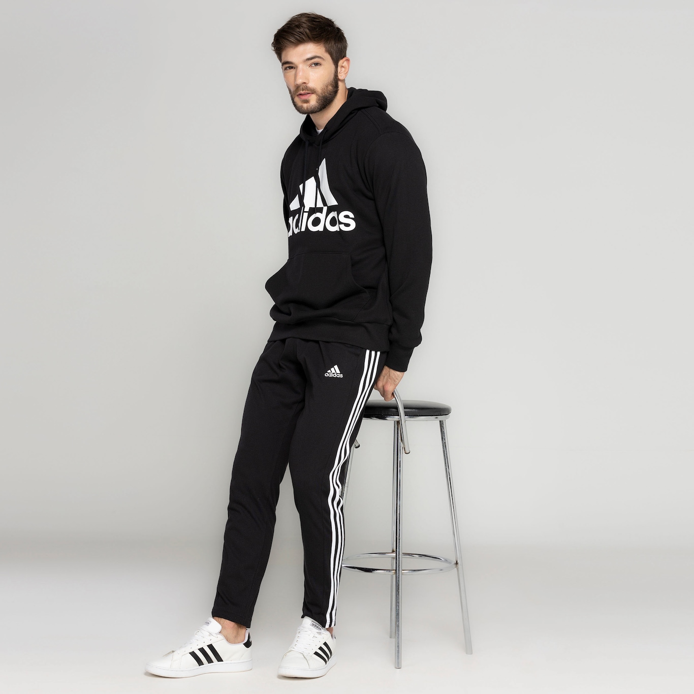 Moletom Adidas Essentials Big Logo Masculino Ic9365 - Foto 4