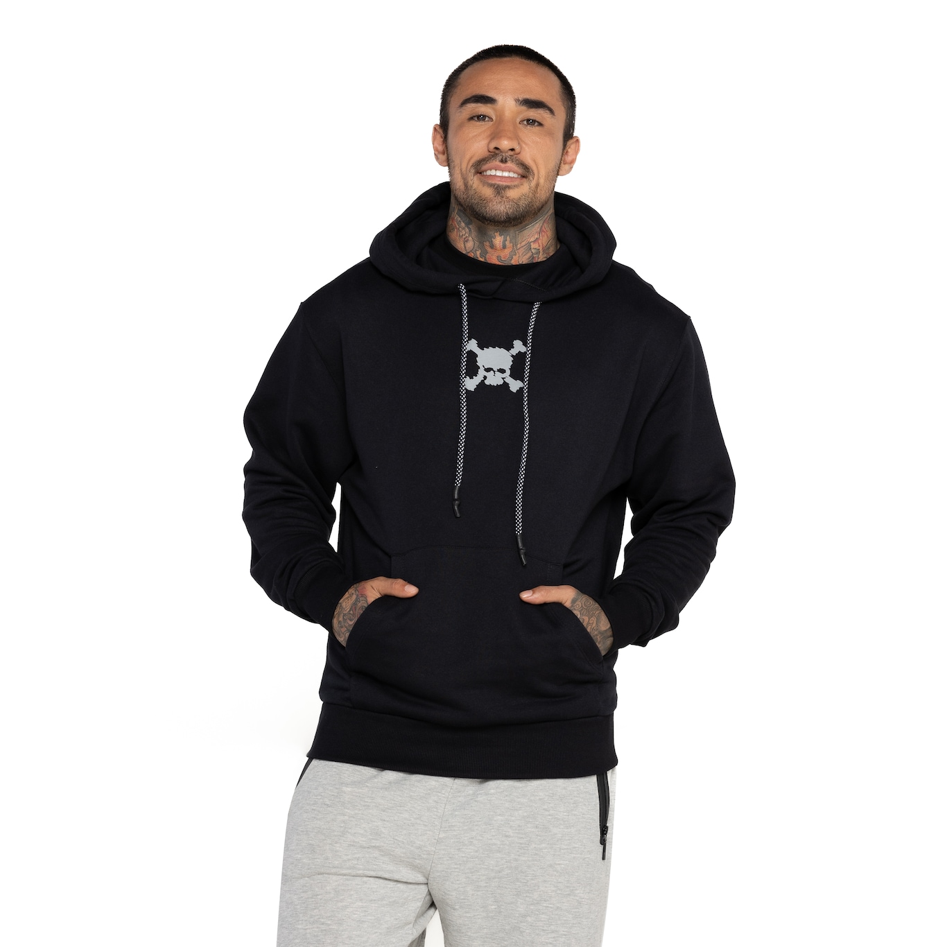 Blusa de Moletom Masculina Oakley com Capuz Skull Heritage Hoodie em  Promoção