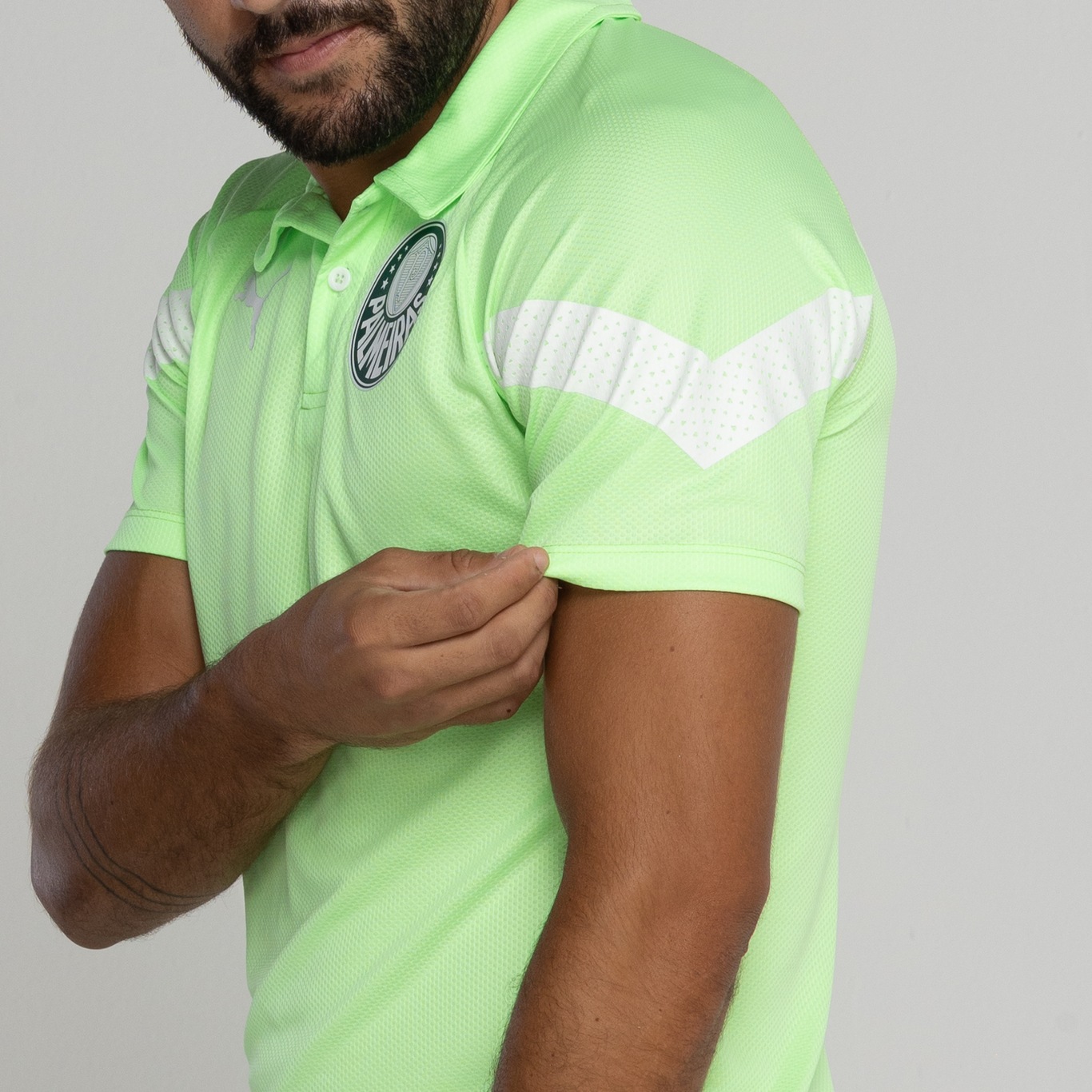 Camisa Polo de Treino do Pameiras 23 Puma - Masculina - Foto 4