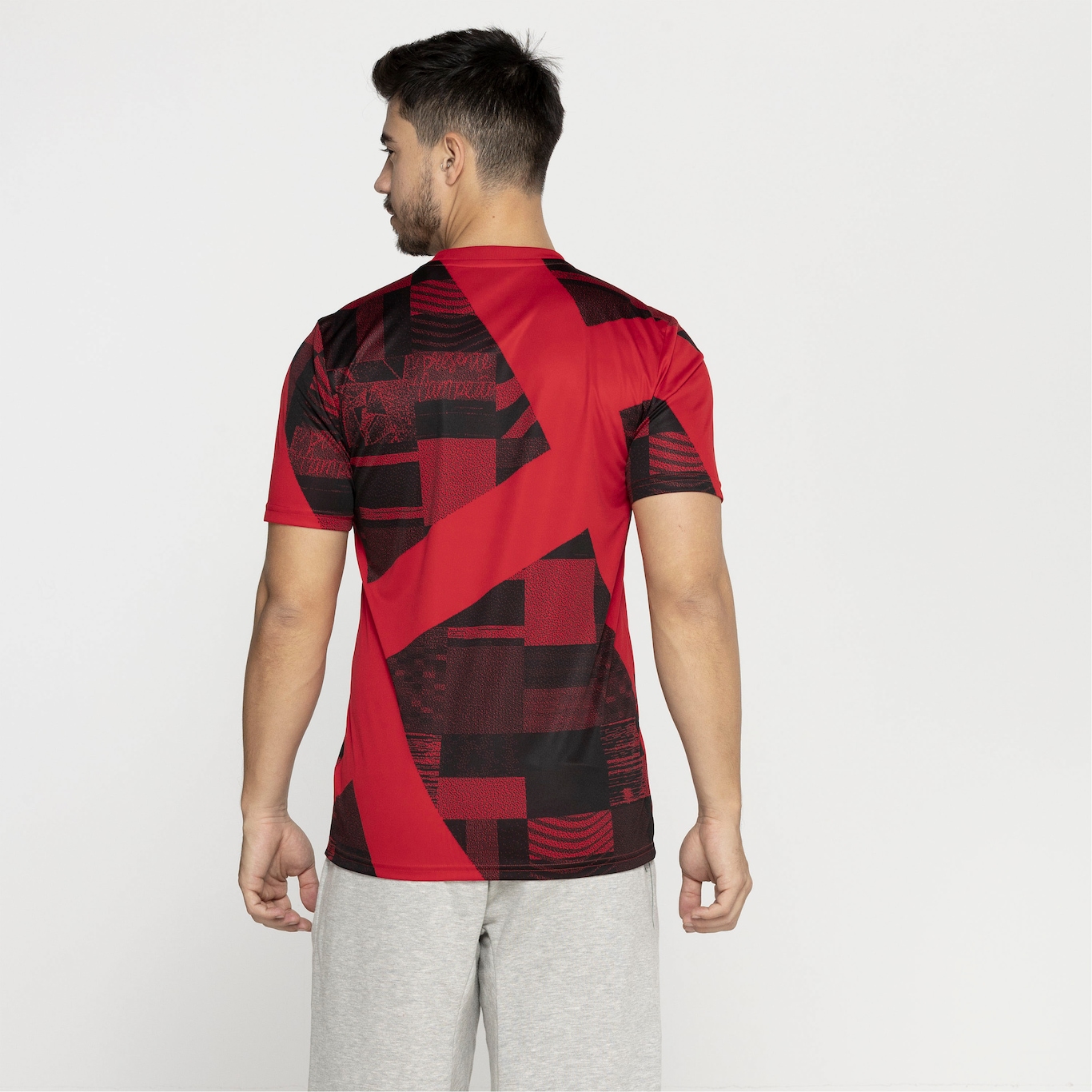 Camisa Pré-Jogo do Flamengo 23 adidas - Masculina - Foto 2
