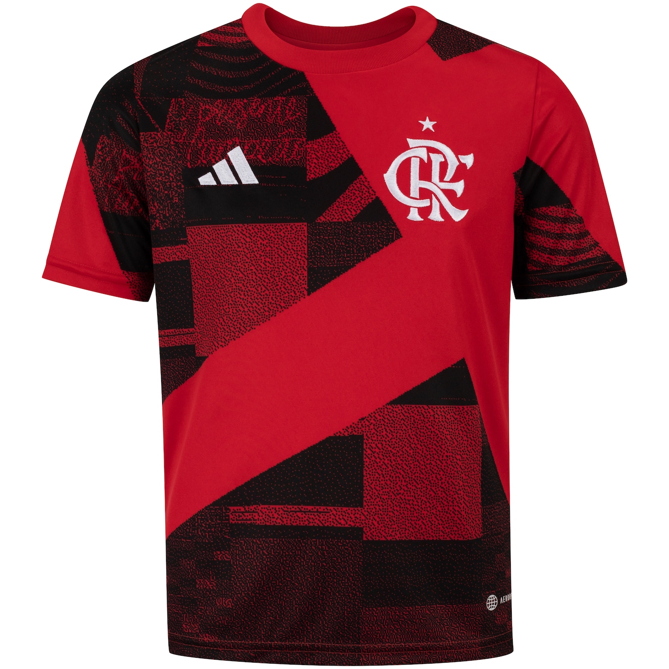 Camisa Pré Jogo do Flamengo 23 adidas - Infantil