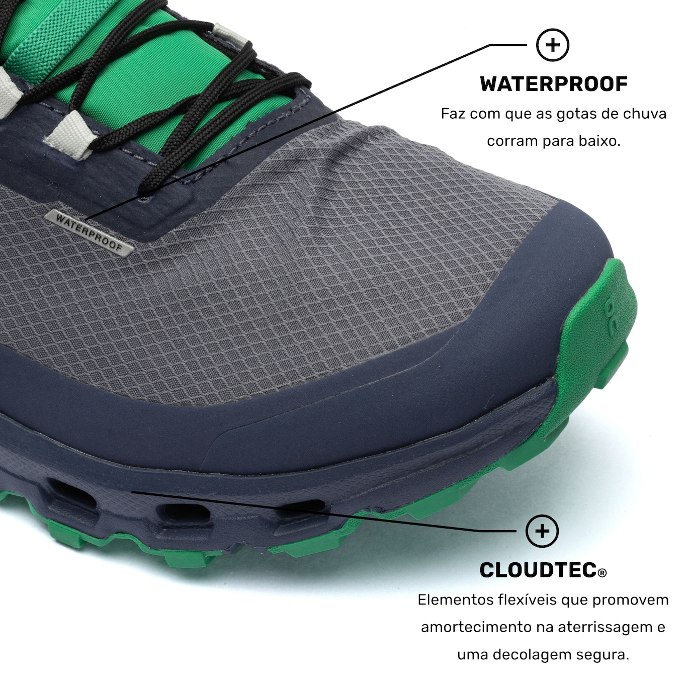 Tênis On Running Cloudvista Waterproof - Masculino - Foto 4