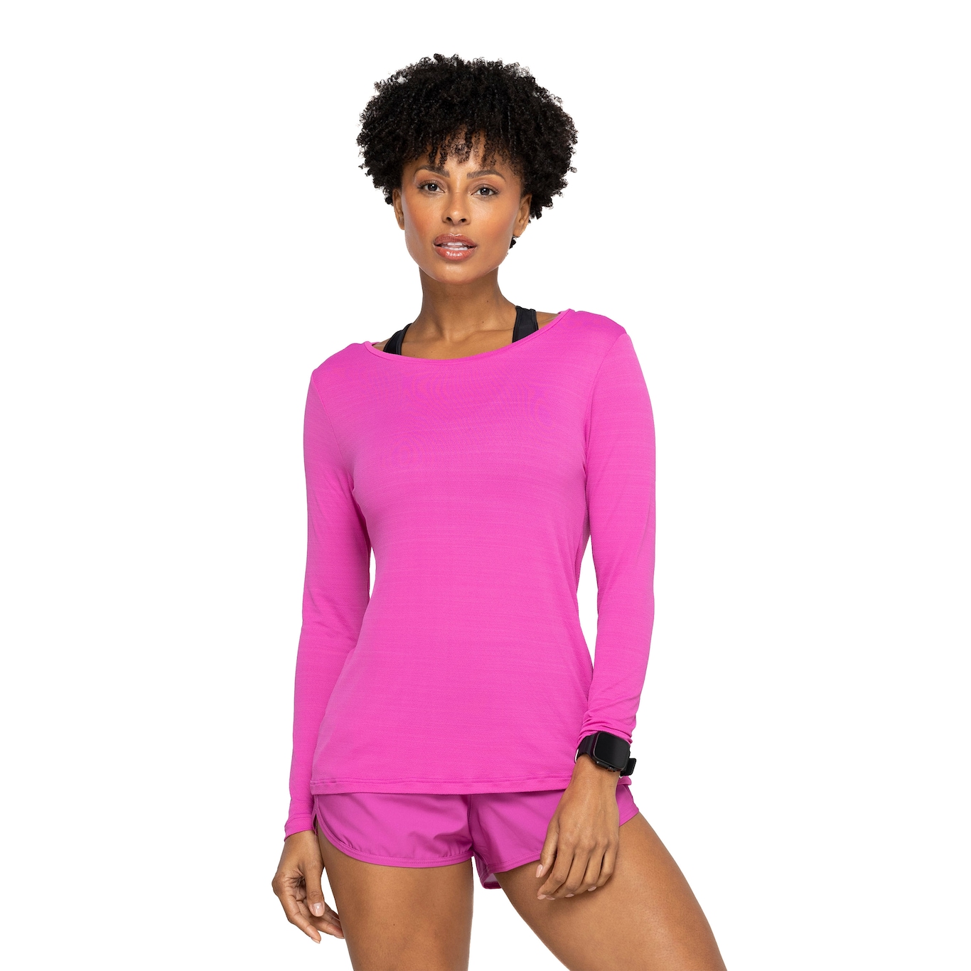 Camiseta Feminina Lauf Manga Longa Basic Color - Video 1