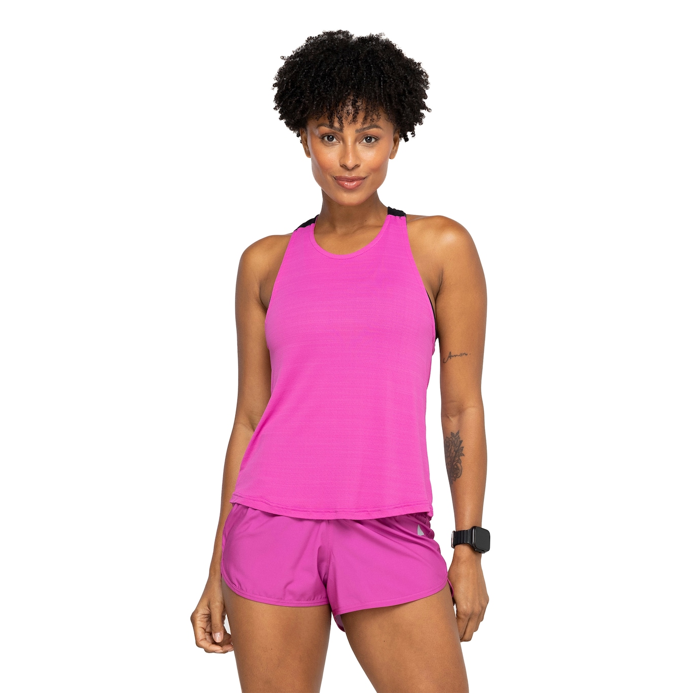 Camiseta Regata Cropped Feminina Lauf Color FE - Video 1