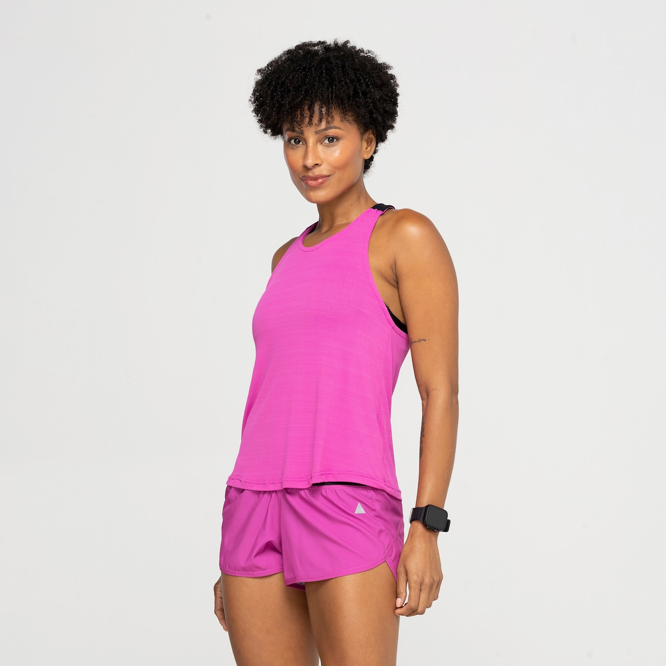 Camiseta Regata Cropped Feminina Lauf Color FE - Foto 4