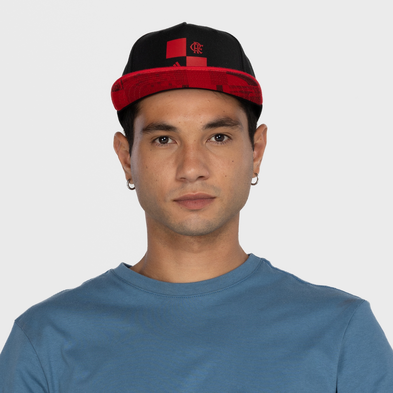 Boné Aba Reta do Flamengo adidas Snapback - Adulto - Foto 5