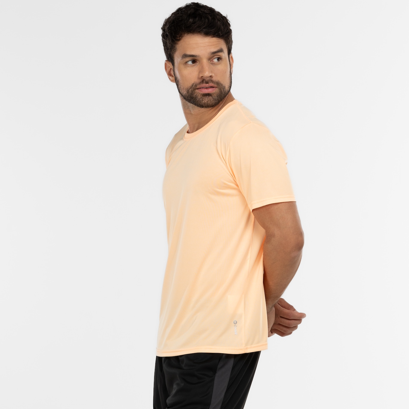 Camiseta Masculina Oxer Manga Curta Malha Mescla Basic - Foto 5