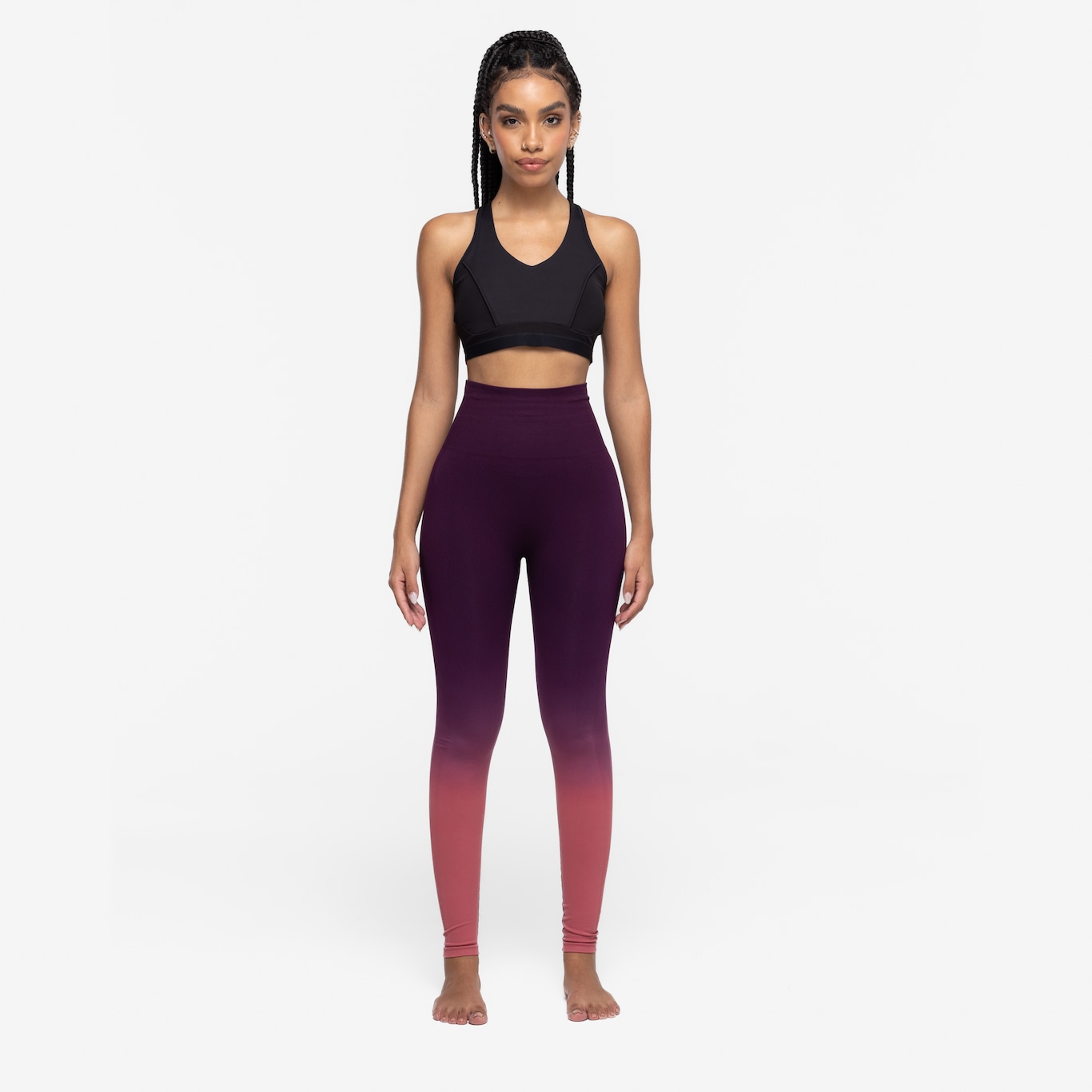 Calça Legging Feminina Oxer Cós Alto Degradê - Foto 5