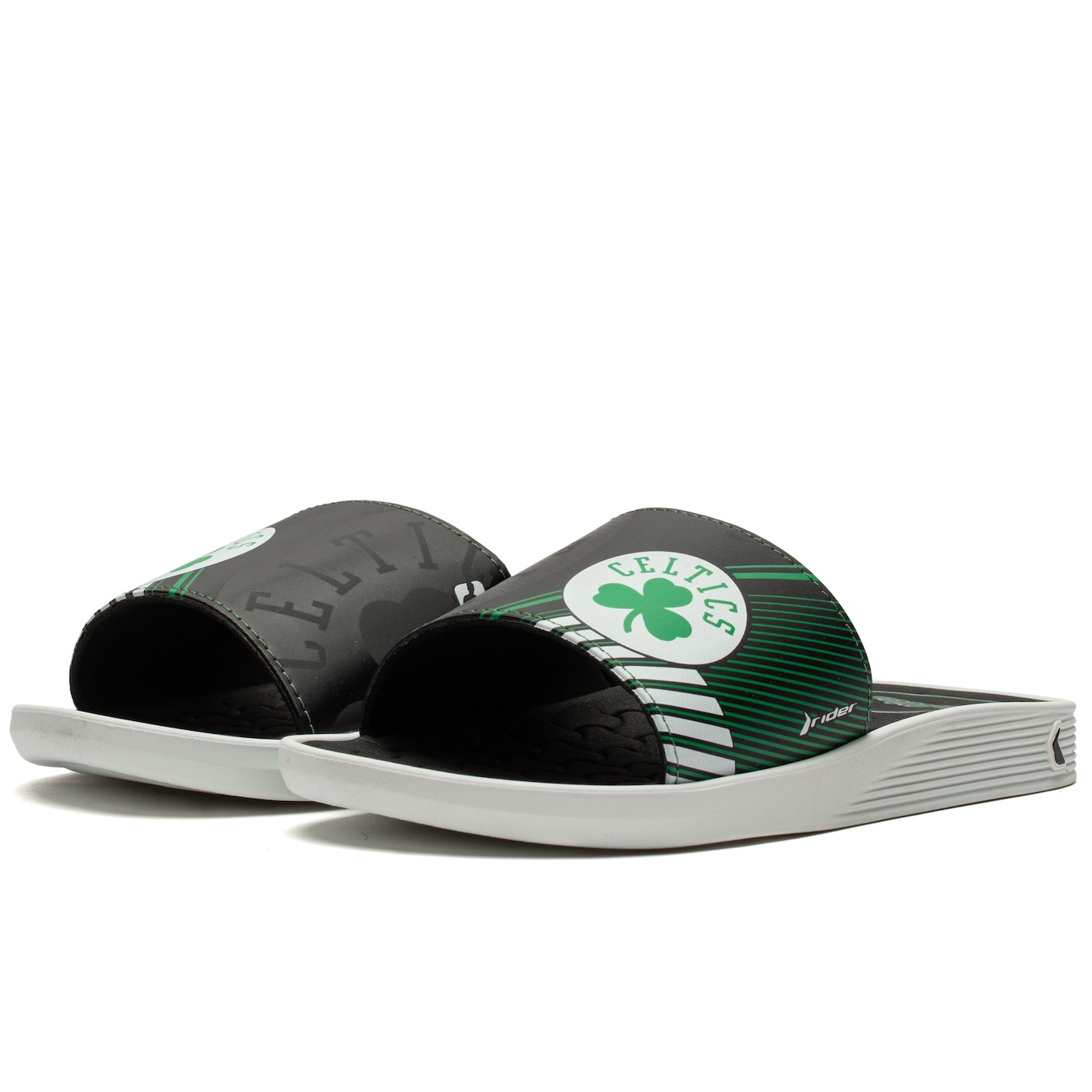 Chinelo Slide NBA Grendene Rider Pump II - Adulto - Foto 2