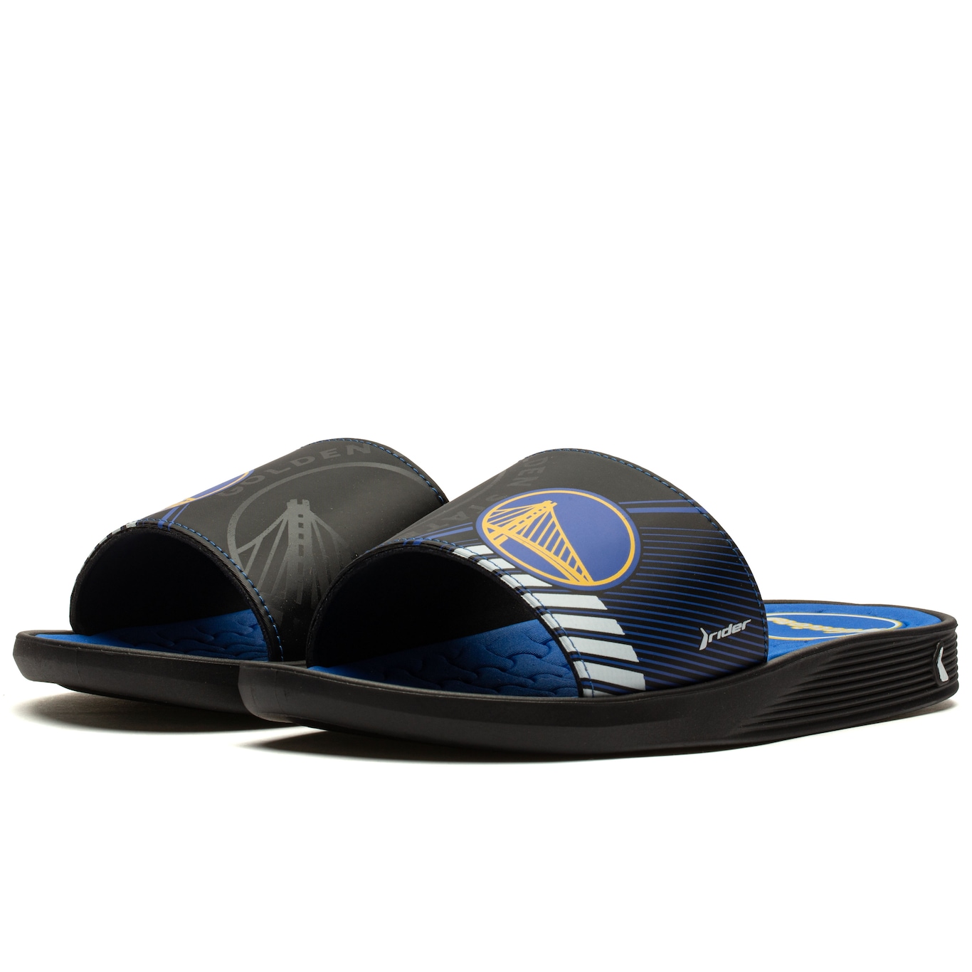 Chinelo Slide NBA Grendene Rider Pump II - Adulto - Foto 2