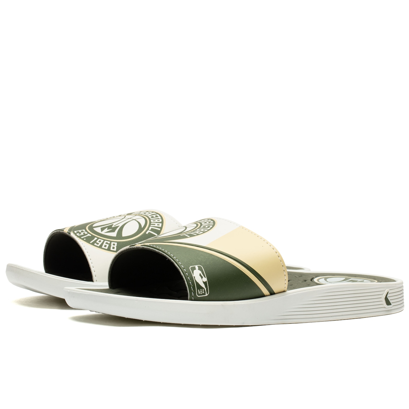 Chinelo Slide NBA Grendene Rider Pump II - Adulto - Foto 2