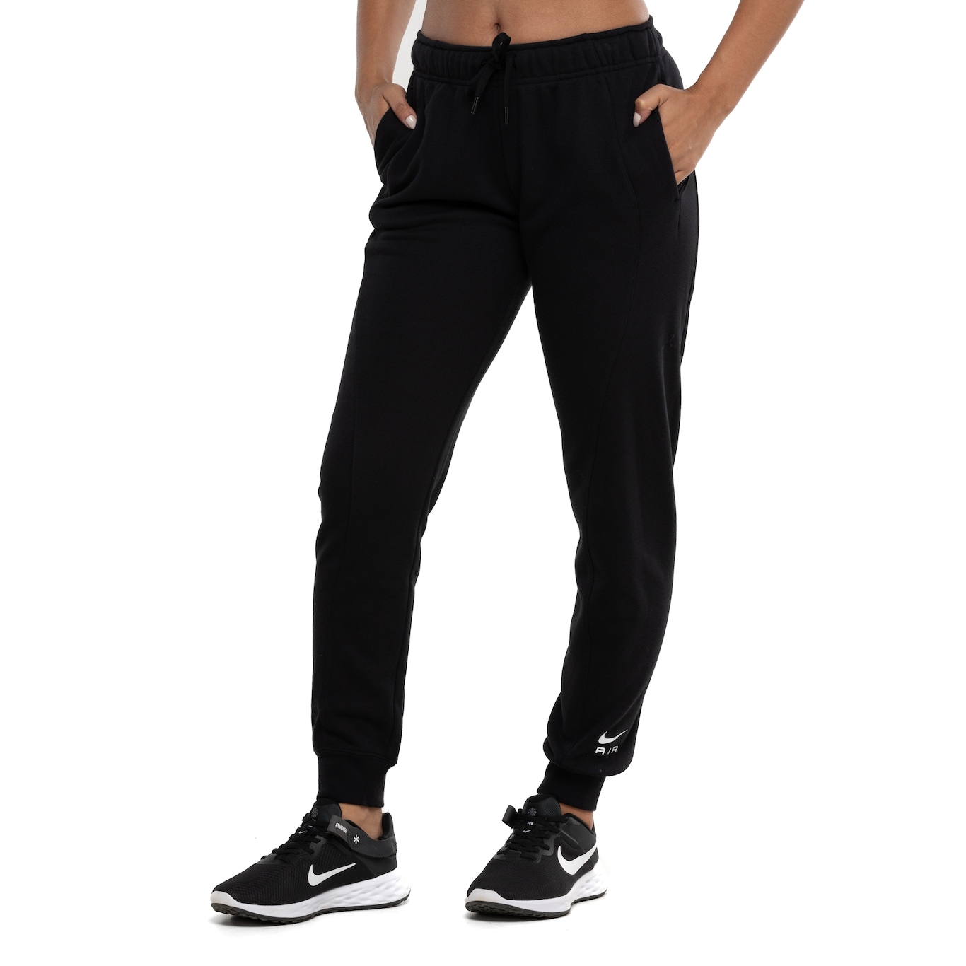 Calça Jogger Feminina Nike Sportswear Air FLC MR em Promoção