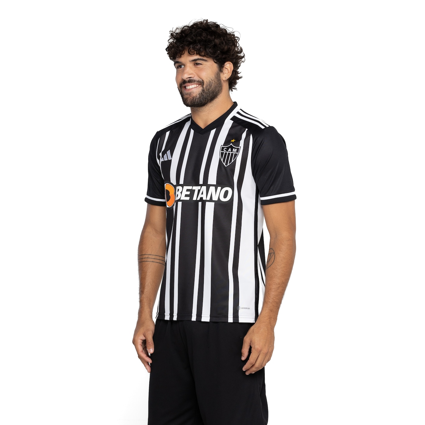 Camisa Consciência Negra Atletico Mineiro - Preto adidas