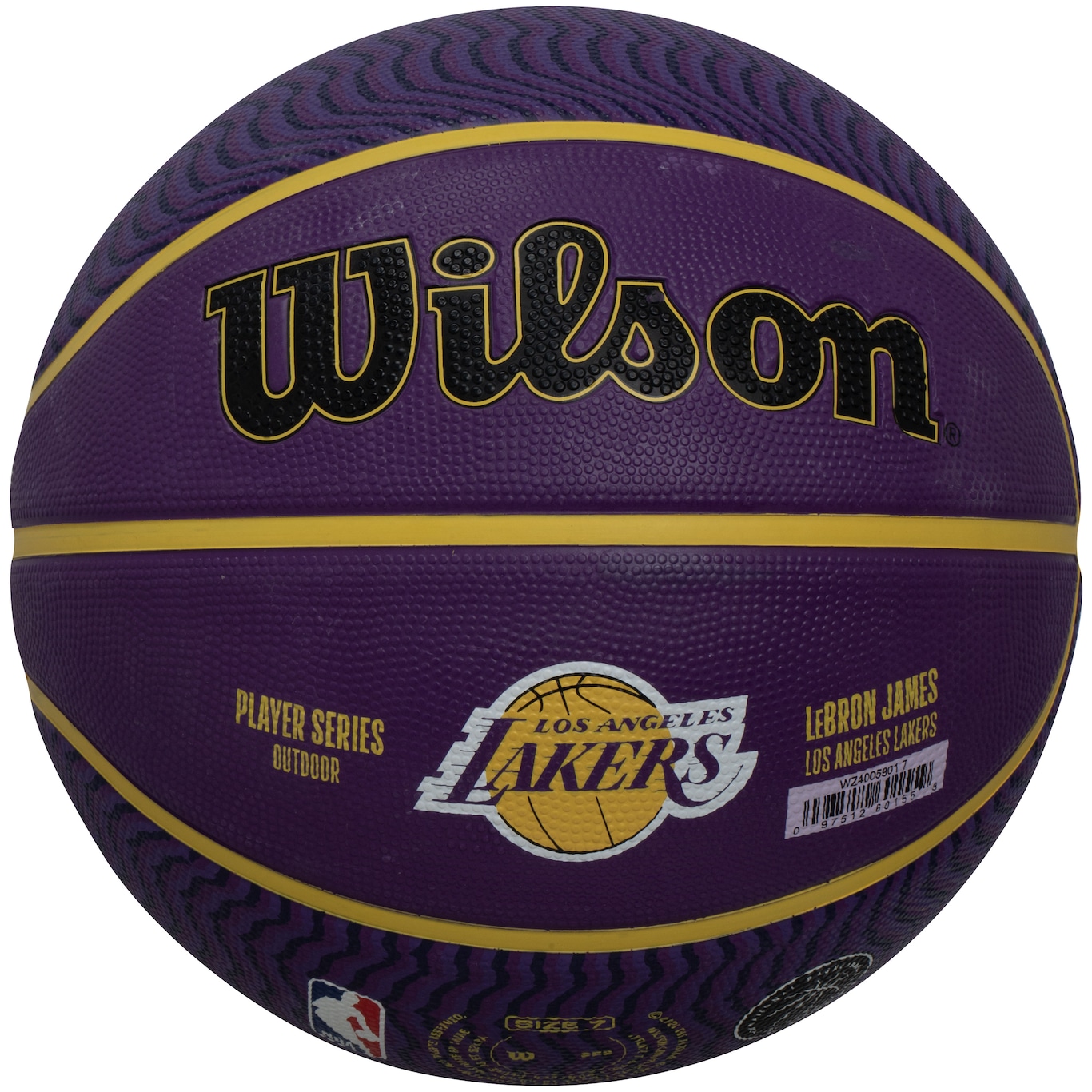 Bola de Basquete Los Angeles Lakers Lebron James 6 Wilson NBA em Promoção