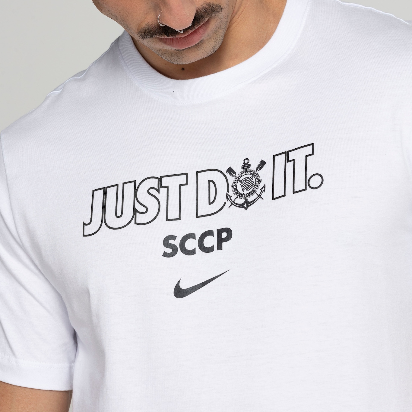 Camiseta do Corinthians Masculina Nike Manga Curta Tee - Foto 6