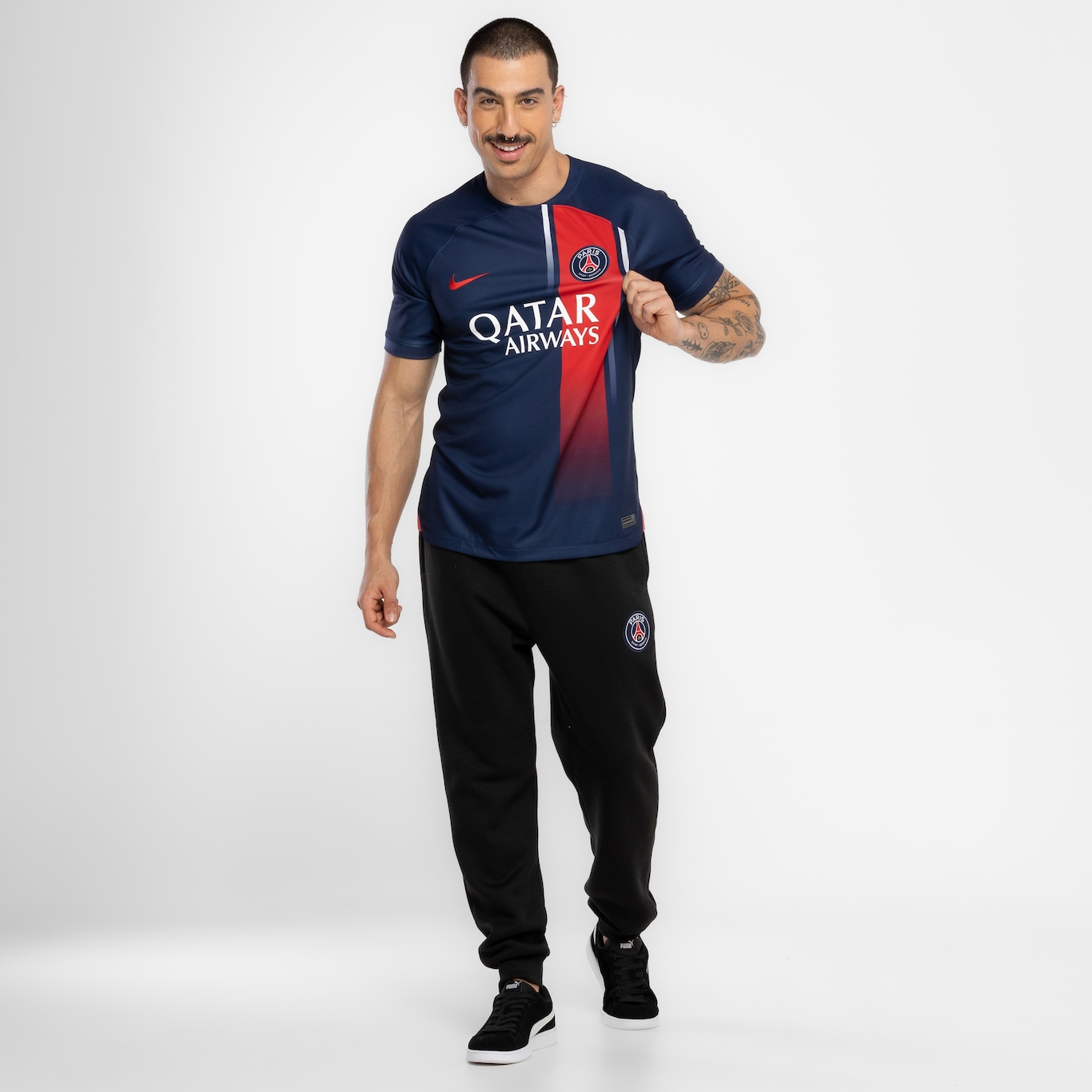 Camisa PSG I 23 Nike Torcedor - Masculina - Foto 4