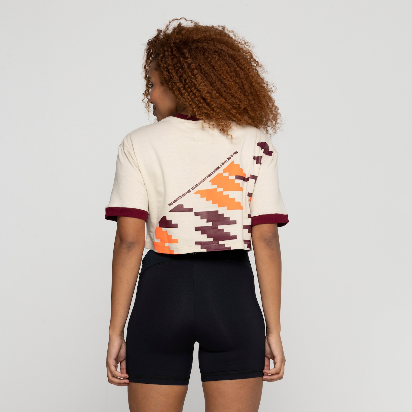 Blusa Cropped Feminina Go Equal Estampa - Foto 3